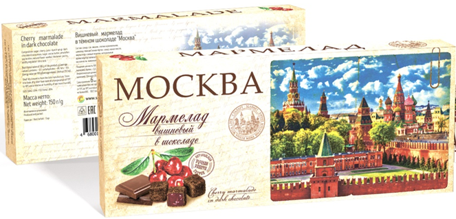  Сладарт Мармелад Вишневый в тёмном шоколаде, 150г   в Щёлково